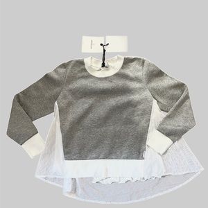 NEW - Moncler Knit Top with Mesh Apres-Ski